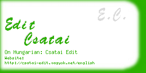 edit csatai business card